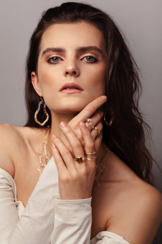 Długie kolczyki "Teine"