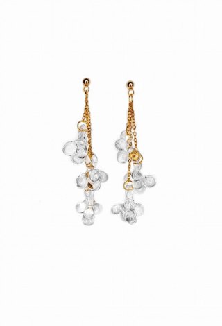 Długie kolczyki grona „Flora" różne kolory