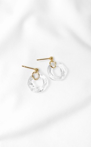 Drobne kolczyki wkrętki "Amorphic"