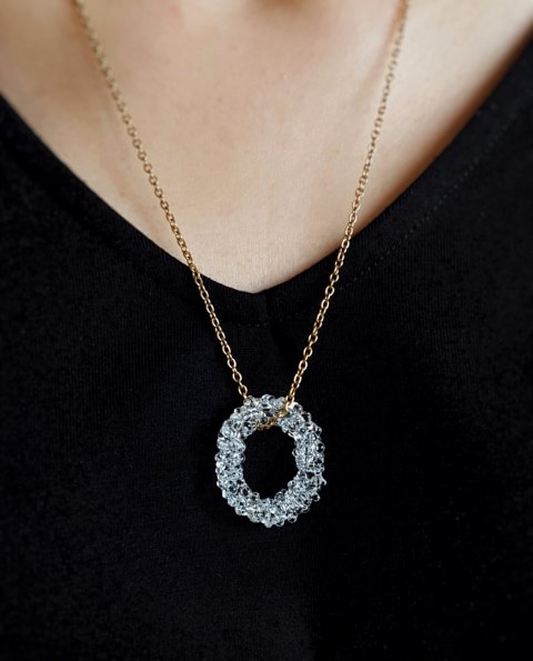 Duży owalny wisior "Crystal" Duży owalny wisior "Crystal"