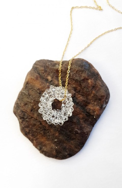 Mały owalny wisiorek "Crystal" Mały owalny wisiorek "Crystal"