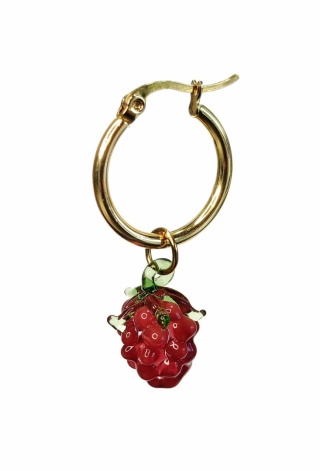 Kolczyk czerwona malina "Sweets" - dwa rozmiary