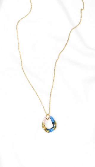 Dwukolorowy wisior "Amorphic"