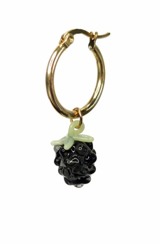 Kolczyk czarna jeżyna "Sweets" - dwa rozmiary