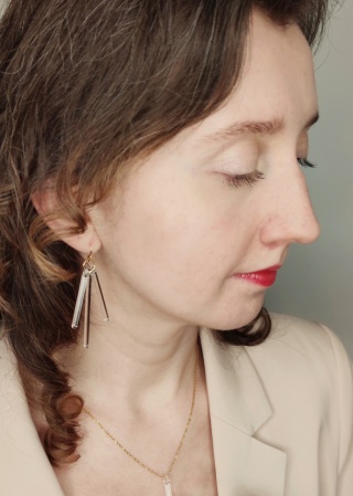 Kolczyki kaskada „Line"