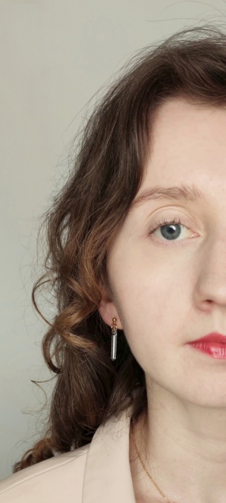 Kolczyki krótkie „Line"