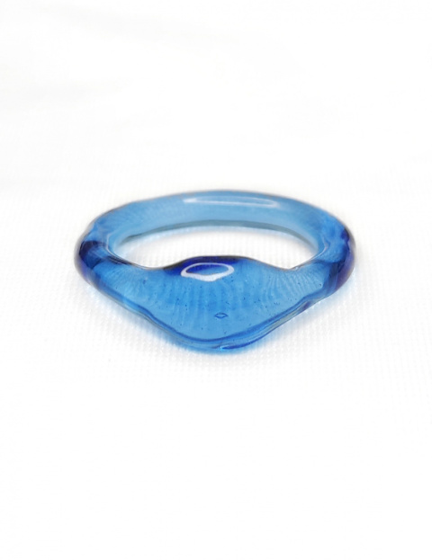Niebieski pierścionek "Eye"