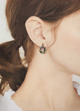 Niebieskie kolczyki "Amorphic"