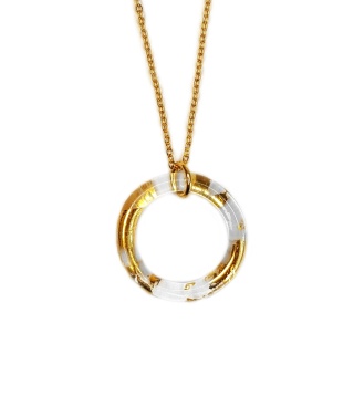 Wisiorek ze złotem "Circle"