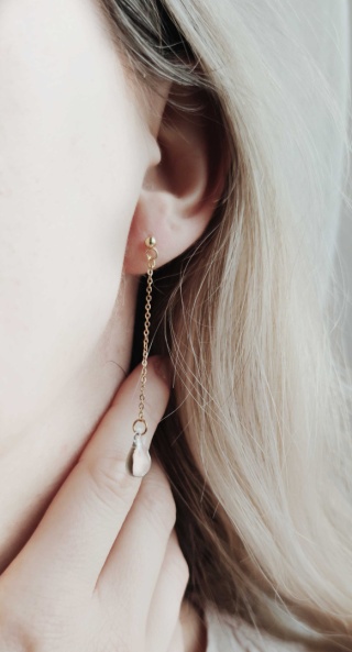 Długie kolczyki krople „Flora" - różne kolory