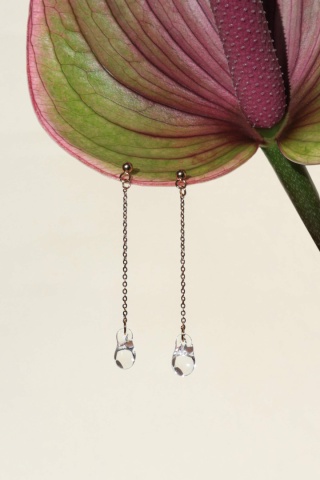 Długie kolczyki krople „Flora" - różne kolory