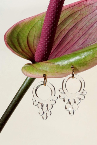 Kolczyki grona „Flora"