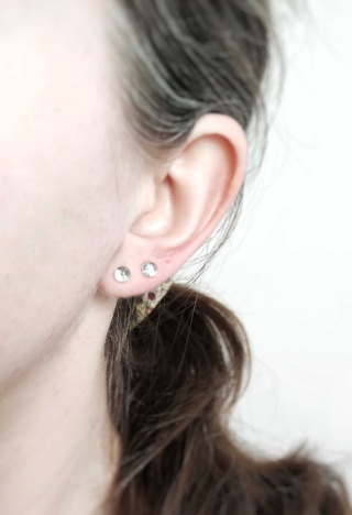 Kolczyki sztyfty srebrne (mini) "Minimalistic"