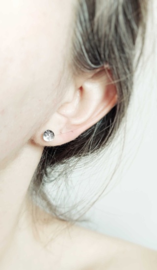 Kolczyki wkrętki srebrne (2 rozmiary) "Minimalistic"