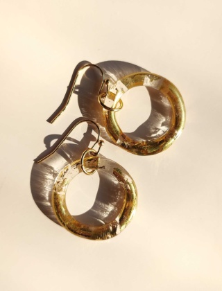 Kolczyki ze złotem średnie "Circle"