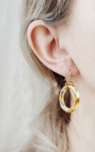 Kolczyki ze złotem średnie "Circle"