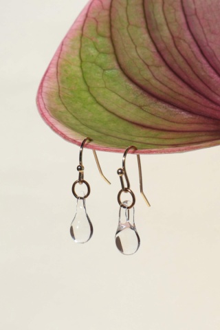 Krótkie kolczyki krople „Flora"