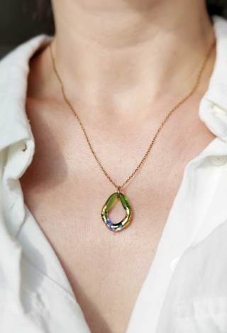 Dwukolorowy naszyjnik "Amorphic"