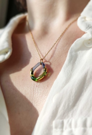 Dwukolorowy naszyjnik "Amorphic"