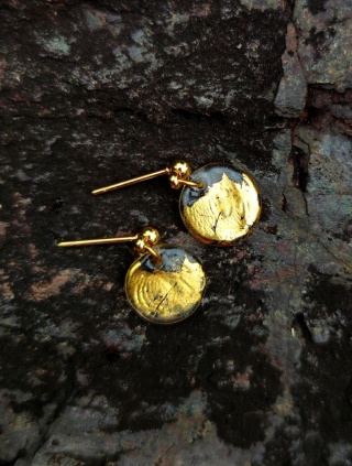 Kolczyki sztyfty wiszące "Sun"