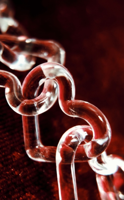 Naszyjnik łańcuch z motywem serca VALENTINE