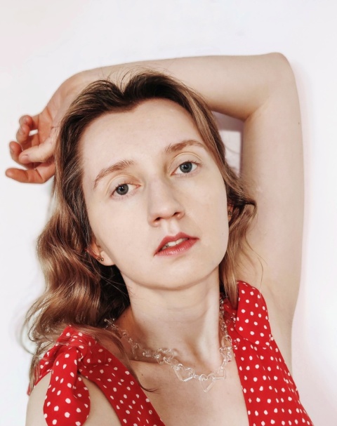 Naszyjnik łańcuch z motywem serca VALENTINE