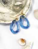 Niebieskie kolczyki "Amorphic"