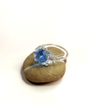 Pierścionek "Nereida" błękitny