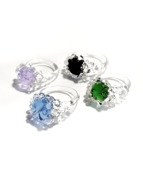 Pierścionek "Nereida" błękitny