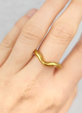 Pierścionek "Fala III"