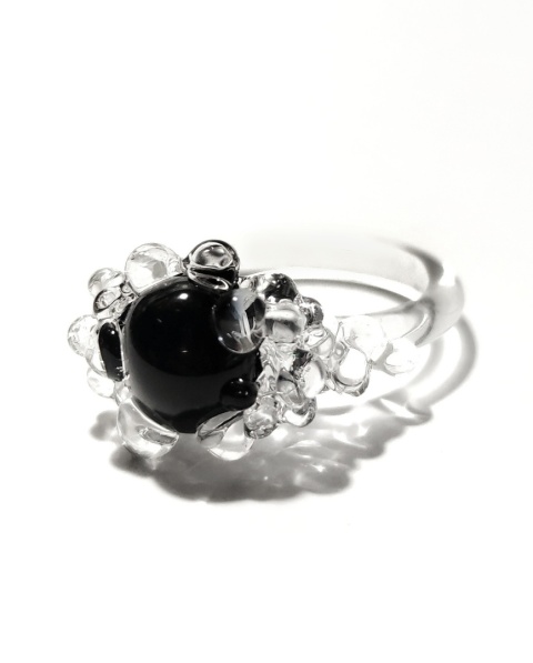 Pierścionek "Nereida" czarny