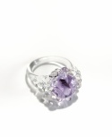 Pierścionek "Nereida" fiolet neodymowy