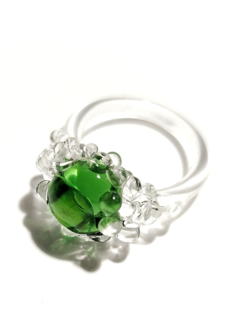 Pierścionek "Nereida" zielony