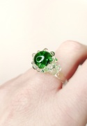 Pierścionek "Nereida" zielony