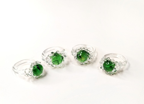 Pierścionek "Nereida" zielony