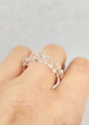 Pierścionek korona "Crystal"